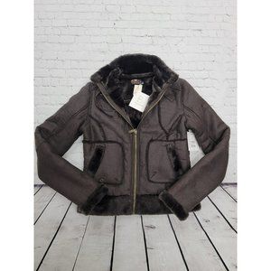 Women's Suede Presidio Hot Chocolate Fur Lined Jacket B by Burton S